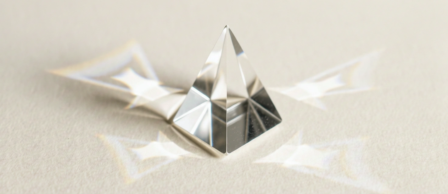 Refracted light representing data transparency